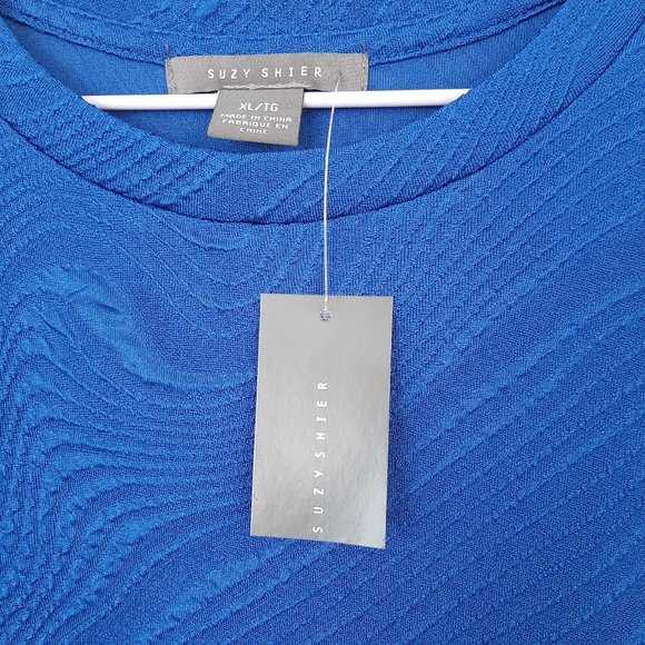 Suzy Shier Dress Blue Size XLarge - Picture 2 of 12